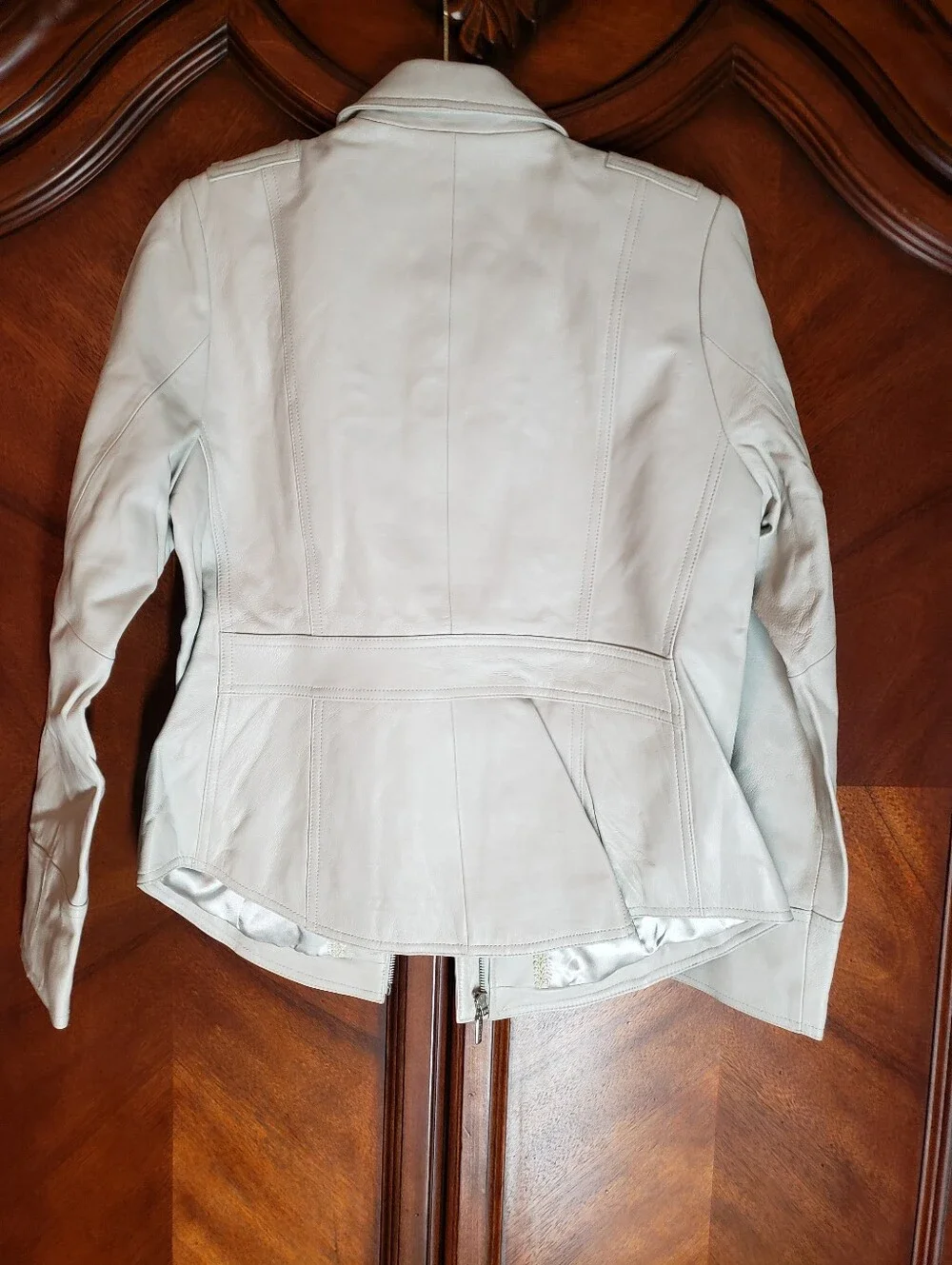 Vintage Bradley Bayou Genuine Leather Jacket - Cream/Bone White Size M (MINT)